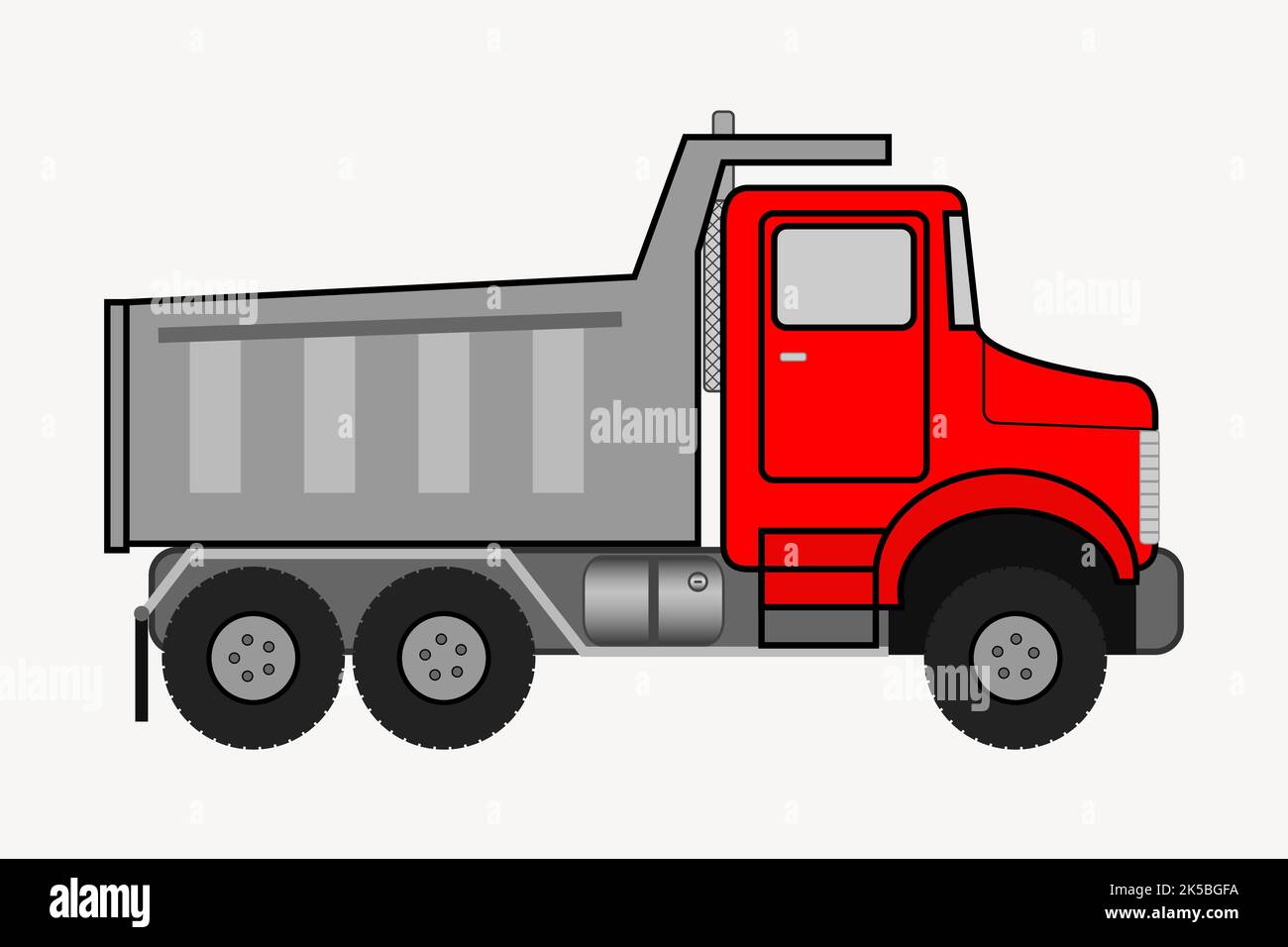 Dump truck clipart, illustration vector Stock Vector Image & Art - Alamy