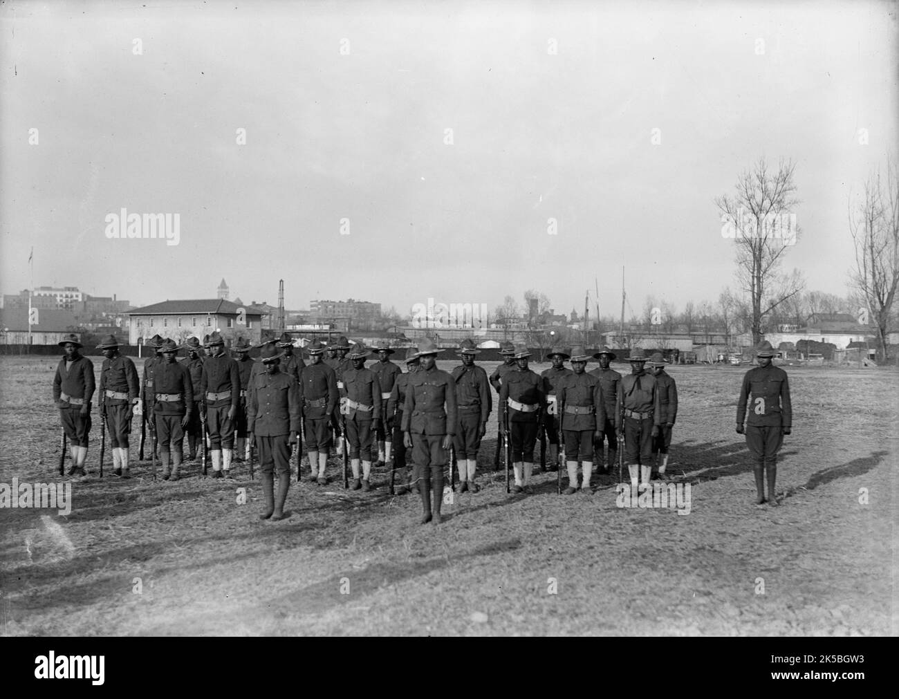 Army, U.S. Negro Troops, 1917. [African American soldiers] Stock Photo