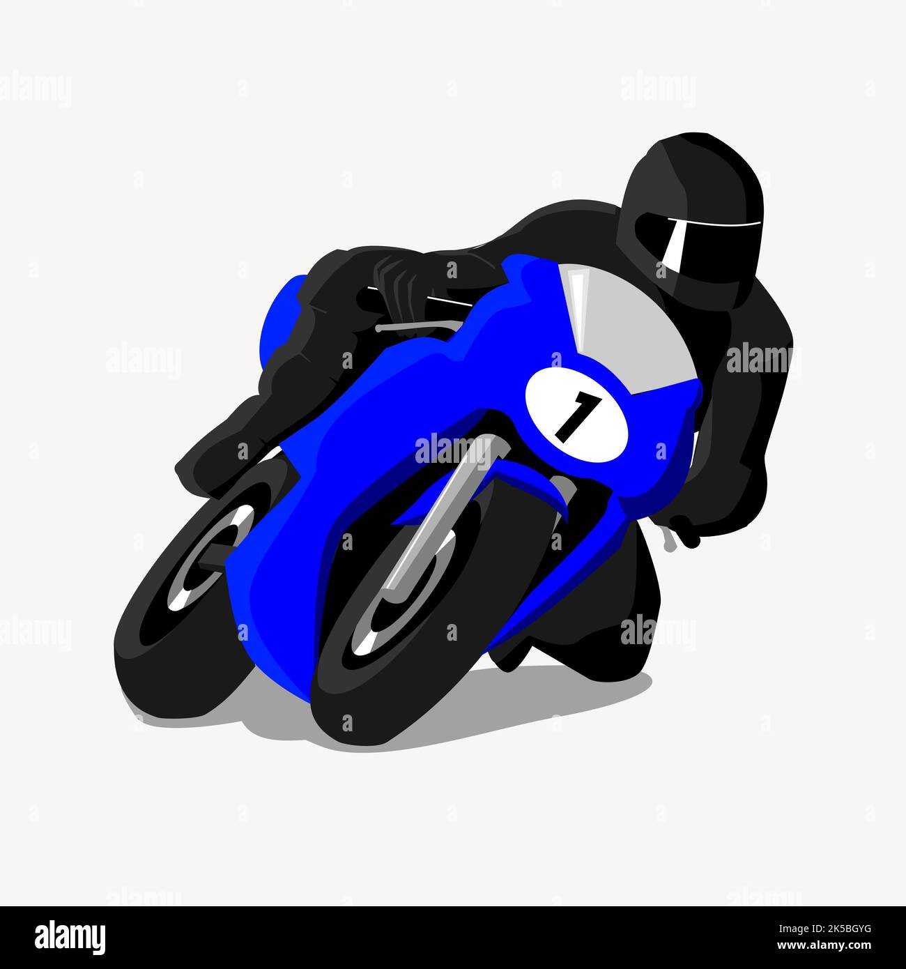 Sportsbike racer clipart, illustration vector Stock Vector Image & Art ...