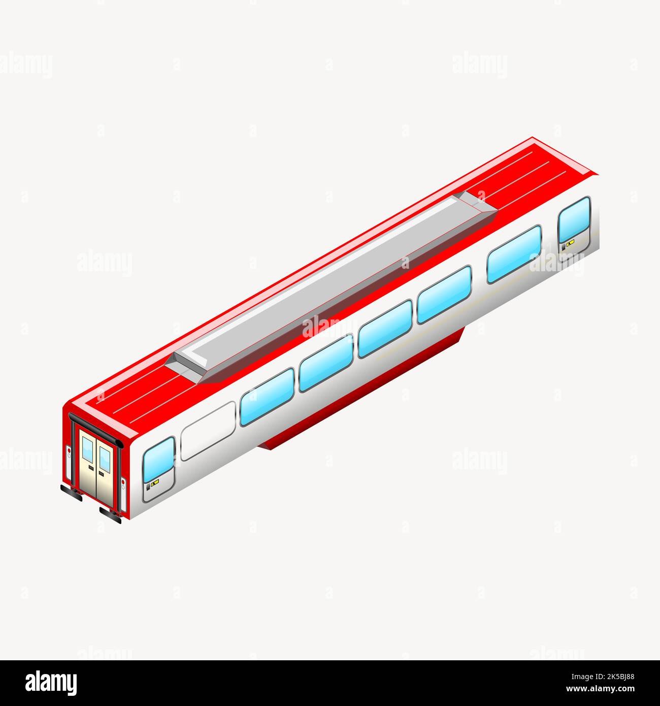Red train collage element illustration vector Stock Vector Image & Art ...