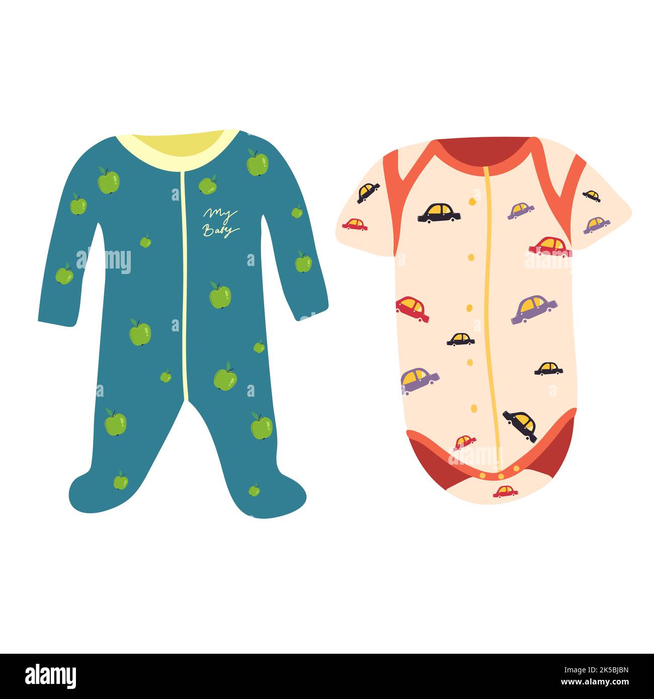 Baby clothing vector flat , Baby girl fashion design. You can use it as