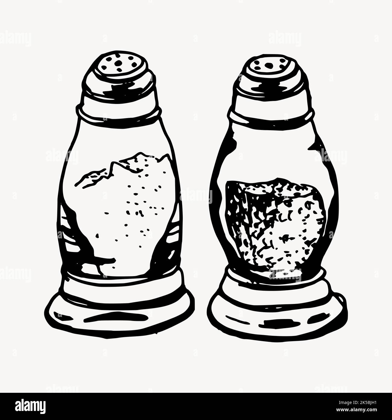 Salt shakers drawing, illustration vector Stock Vector Image & Art Alamy