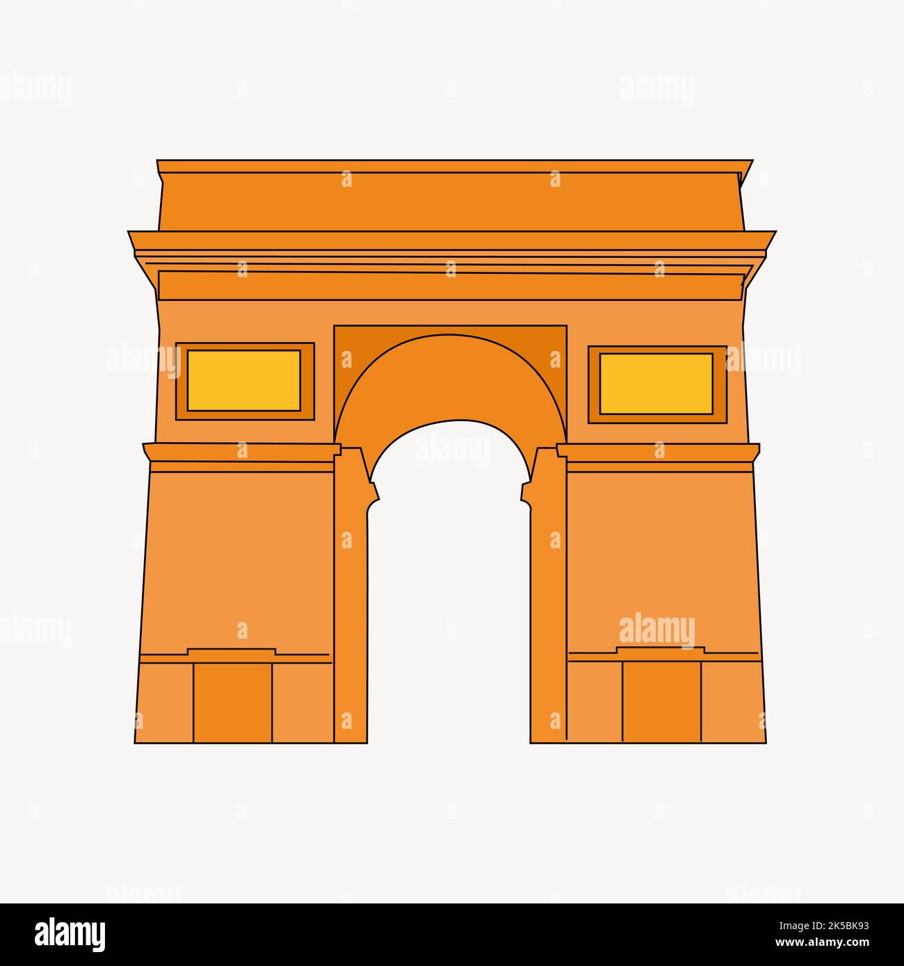 Arc de Triomphe clipart, illustration vector Stock Vector Image & Art