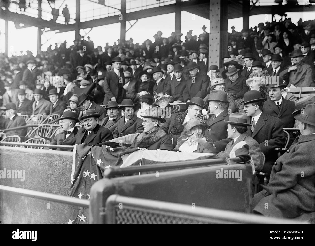 Baseball - Professional; President Wilson; Eleanor Wilson; Grayson ...