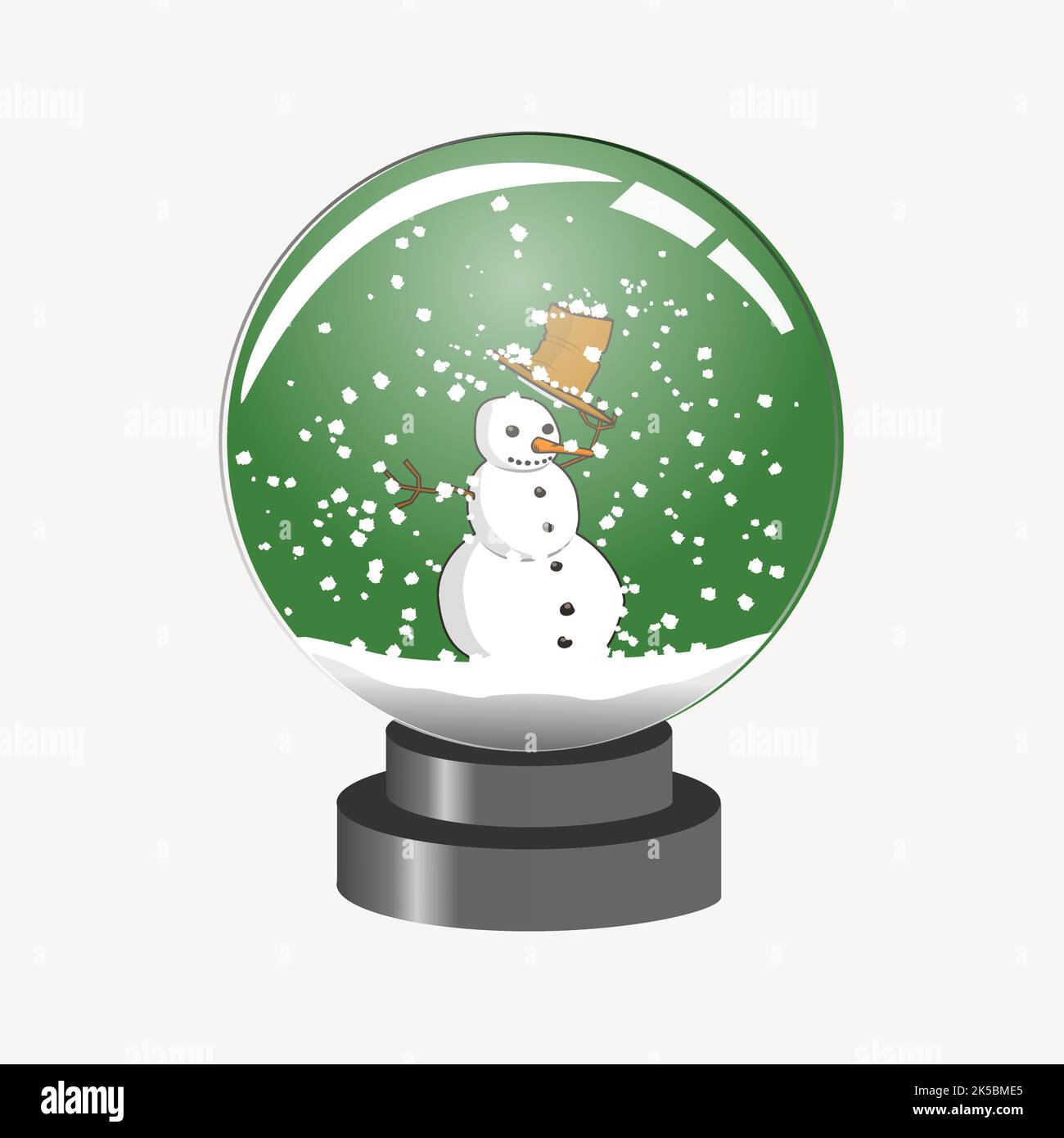 Snow globe collage element illustration vector Stock Vector Image & Art ...