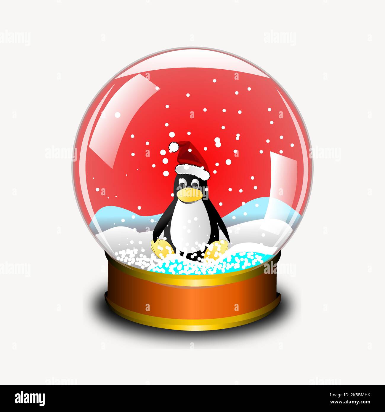Snow globe collage element illustration vector Stock Vector Image & Art ...