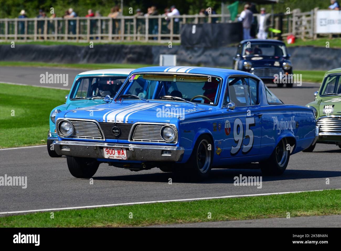 Duncan Pittaway, Rowan Atkinson, Plymouth Barracuda, St Mary’s Trophy Race, two qualifying sessions followed by two 25 minute races, the winner being Stock Photo