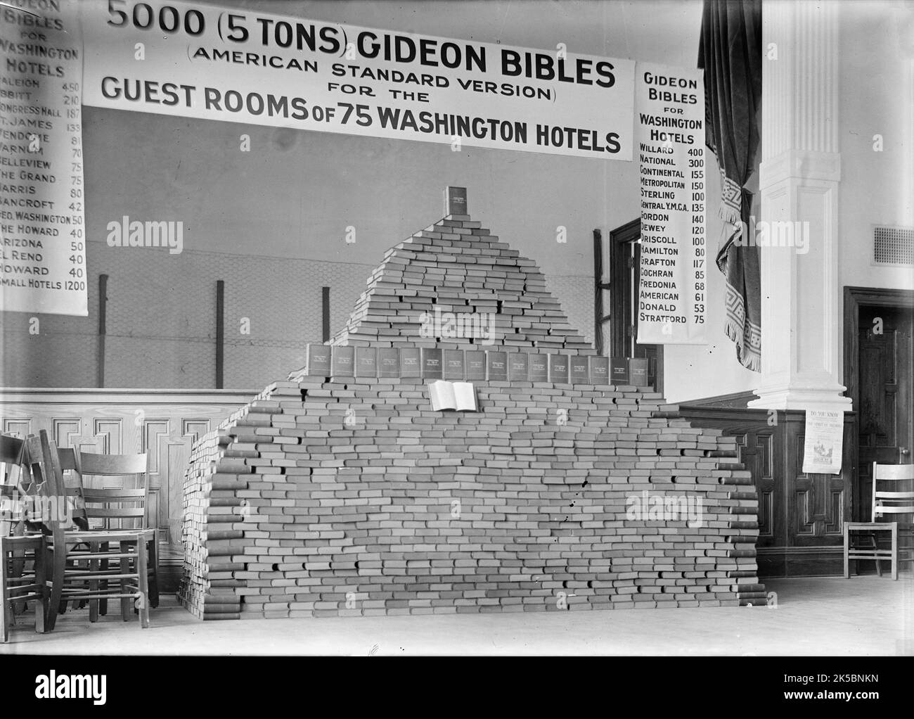 Bibles 5000 gideon bibles for d c hotels 1913 usa 5000 50 tons