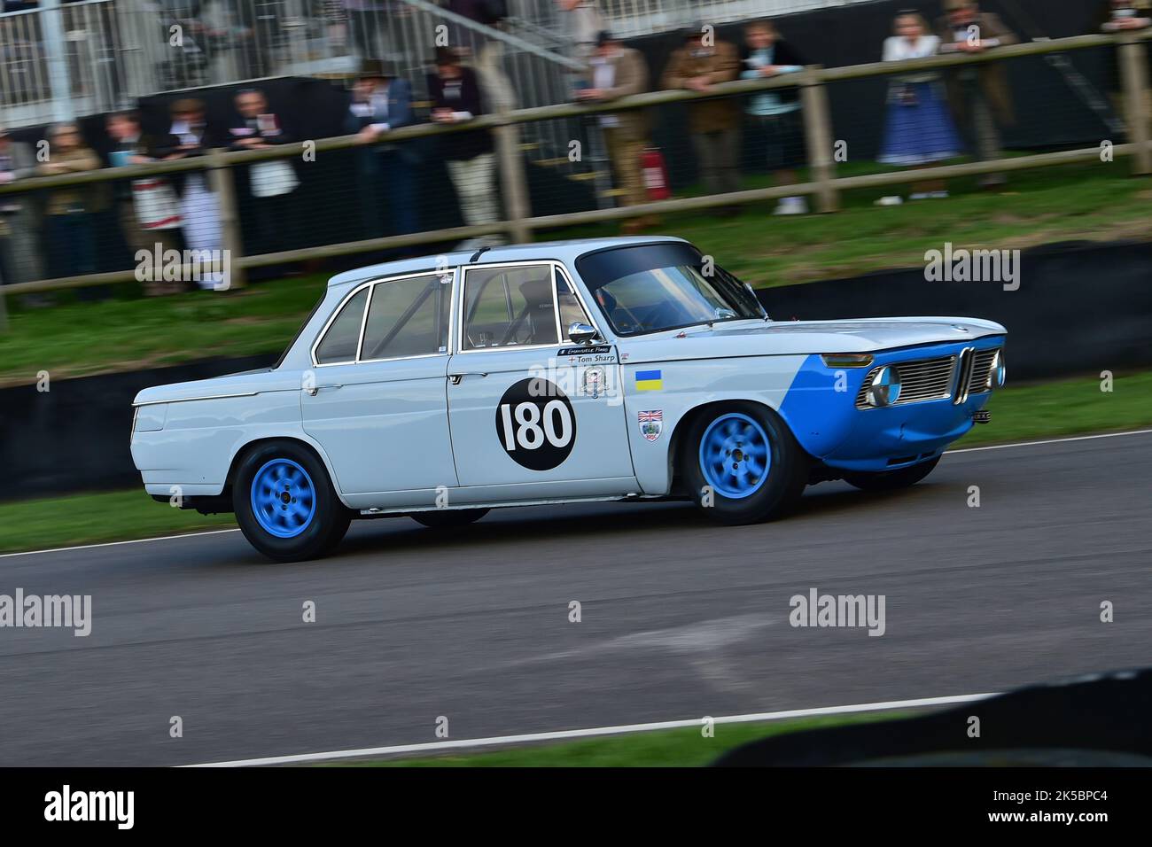 Emanuele Pirro, Tom Sharp, BMW 1800 TiSA, St Mary’s Trophy Race, two ...