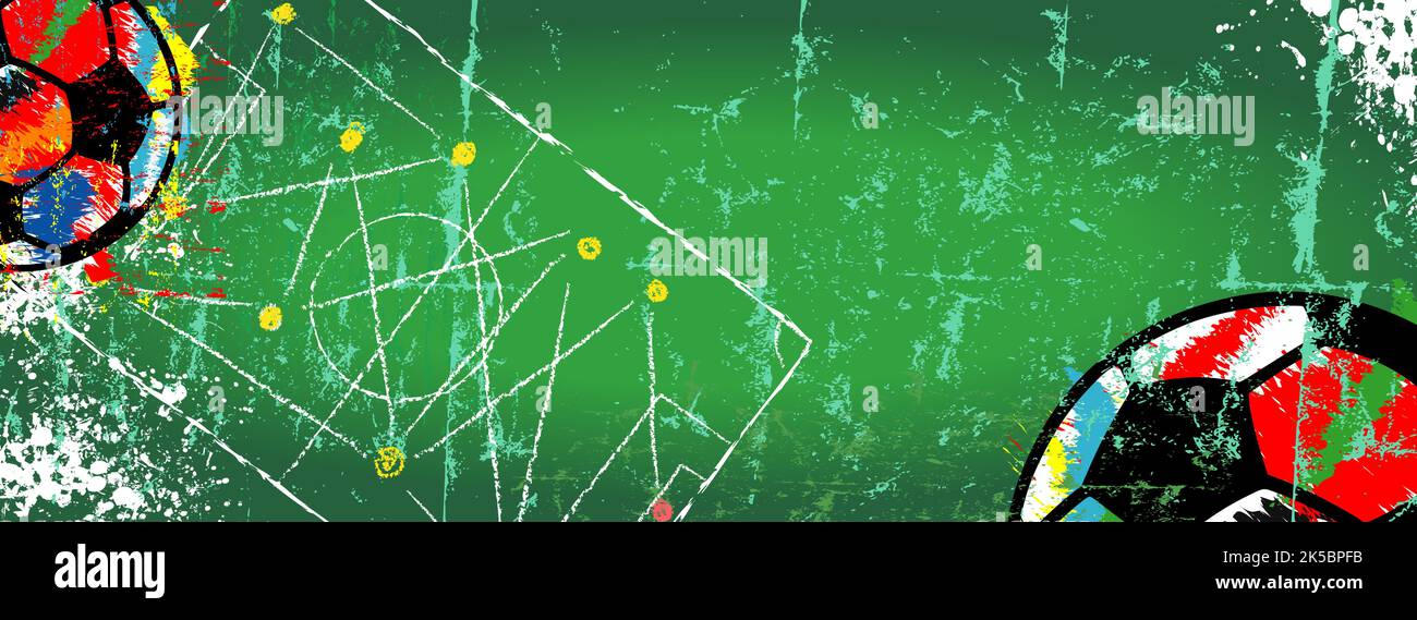 soccer ball and playing field, great soccer event this year, super ...