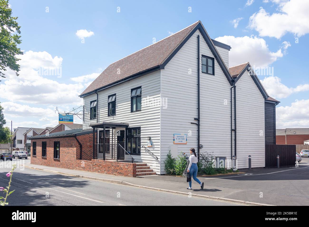 The White Hart Inn, High Street, West Mersea, Essex, England, United Kingdom Stock Photo