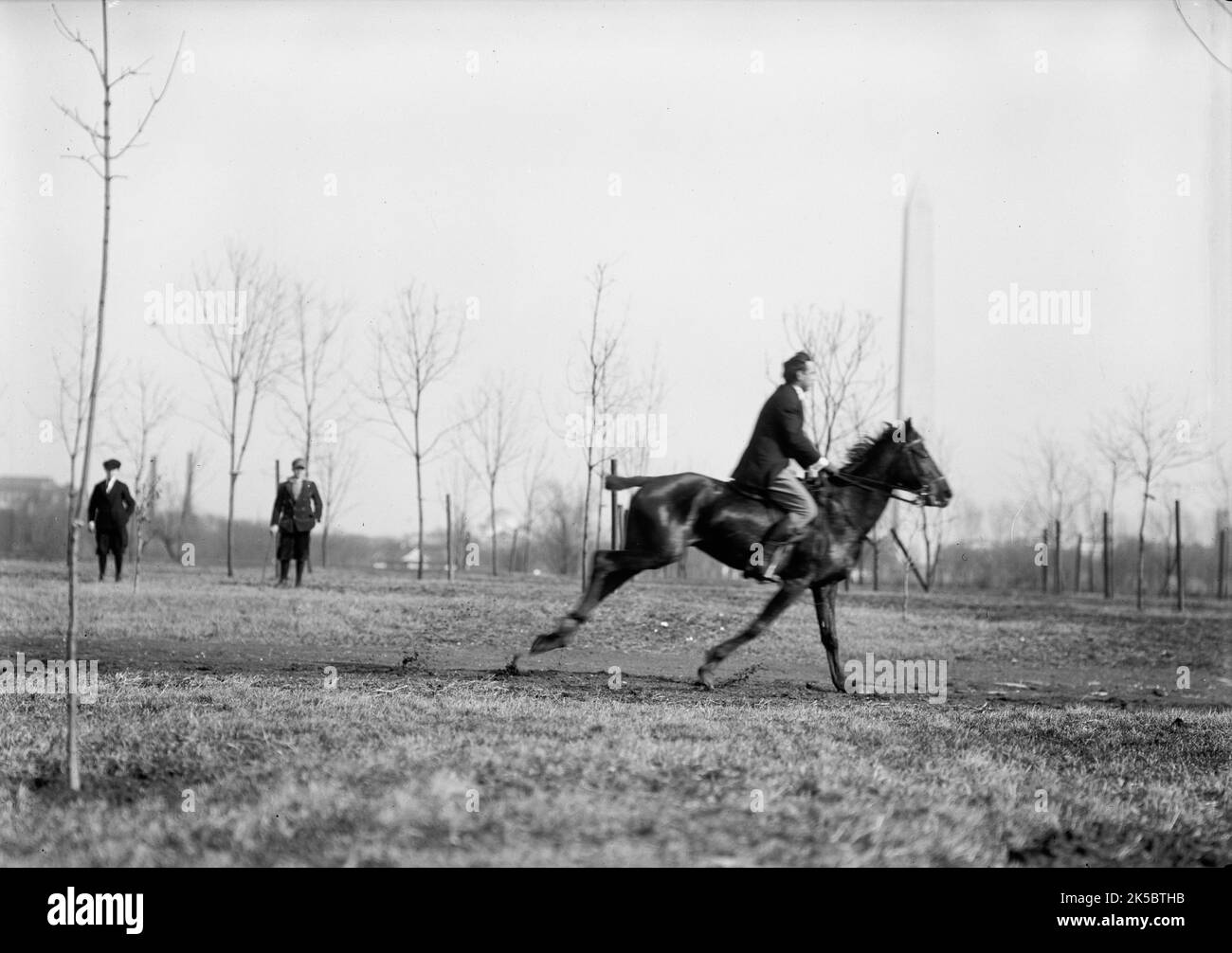 Wrisley Brown, Attorney - Riding, 1914. Stock Photo