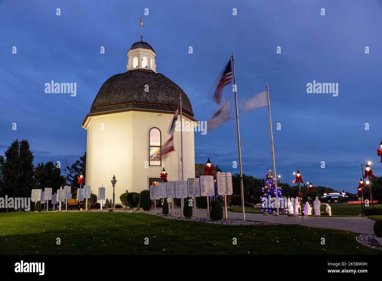 Bronner's Silent Night Memorial Chapel In Frankenmuth Michigan A Replica of the Original Chapel in Oberndorf, Austria, Where Silent Night Was First Pe Stock Photo