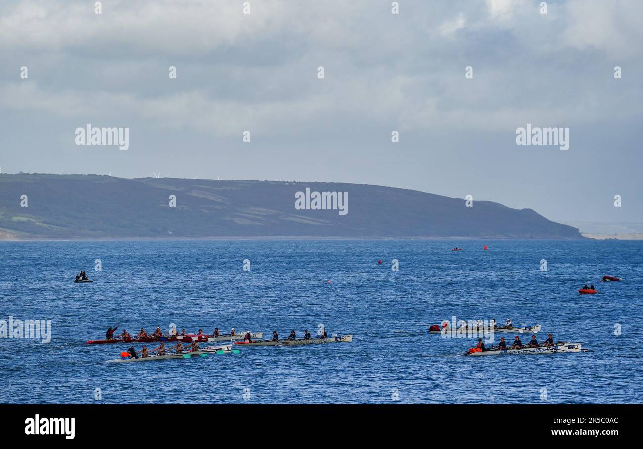 Women's quadruple skulls heat during the World Rowing Championships and