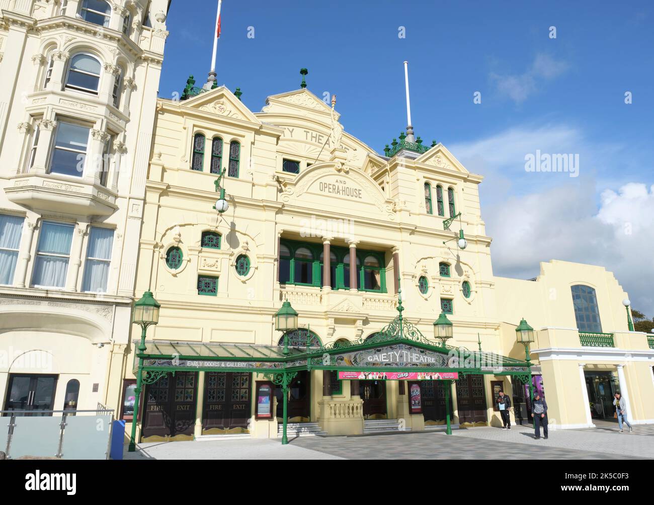 The front of the Gaiety Theatre on Douglas promenade, Isle of Man Stock Photo