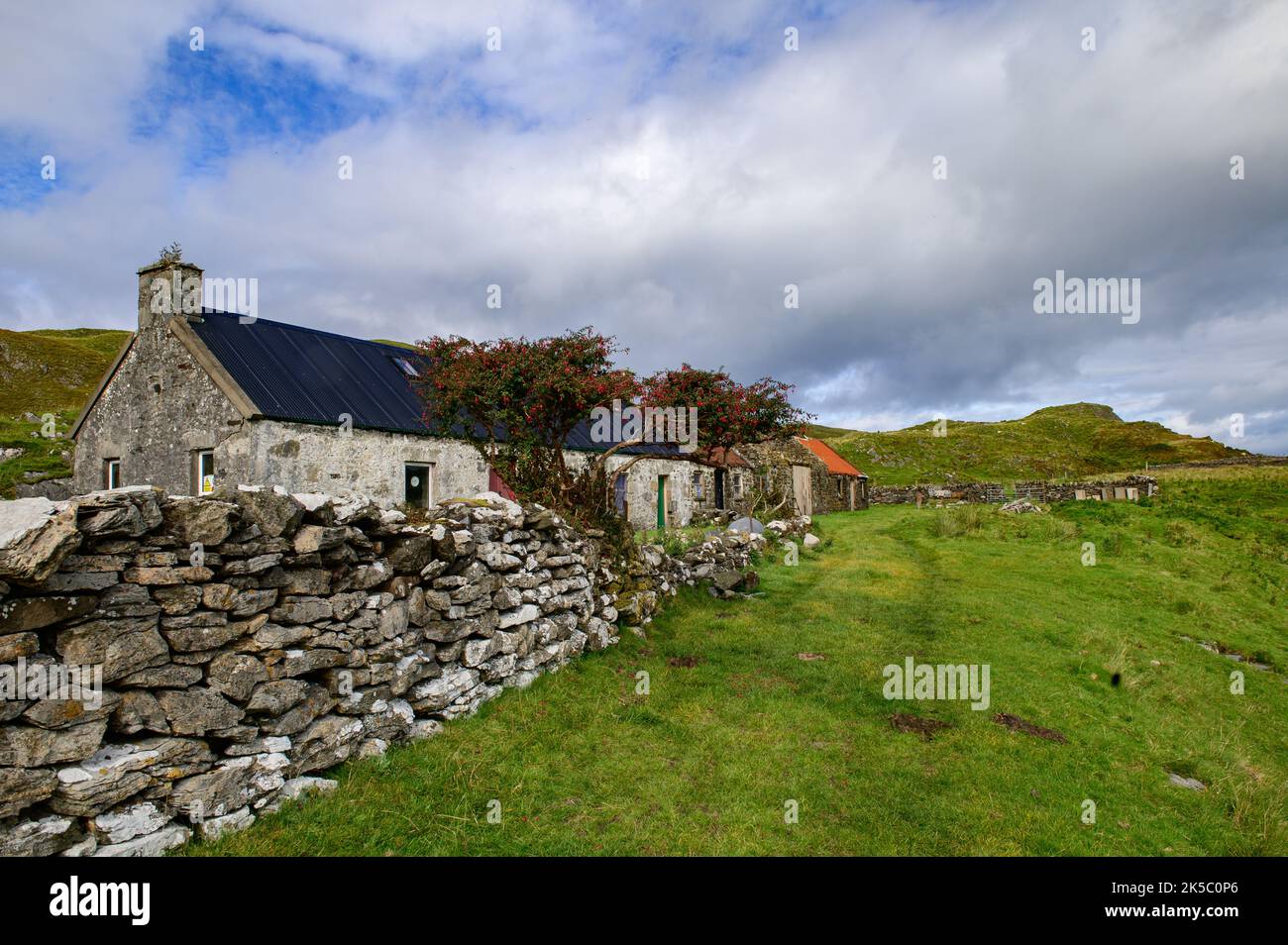 The farmstead at Dalnarrow on the southern end of The Isle of Lismore, Argyll and Bute, Scotland Stock Photo
