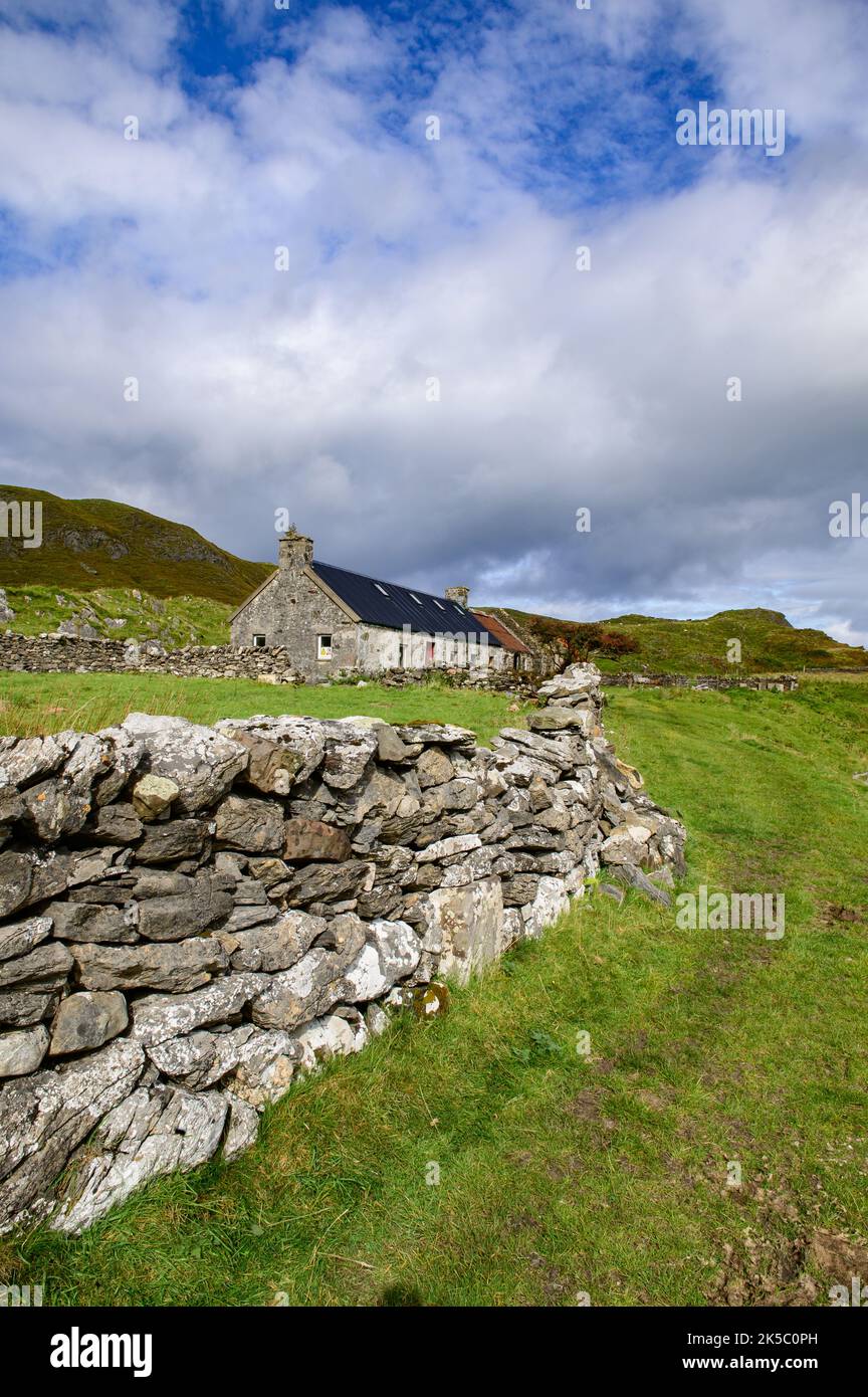 The farmstead at Dalnarrow on the southern end of The Isle of Lismore, Argyll and Bute, Scotland Stock Photo