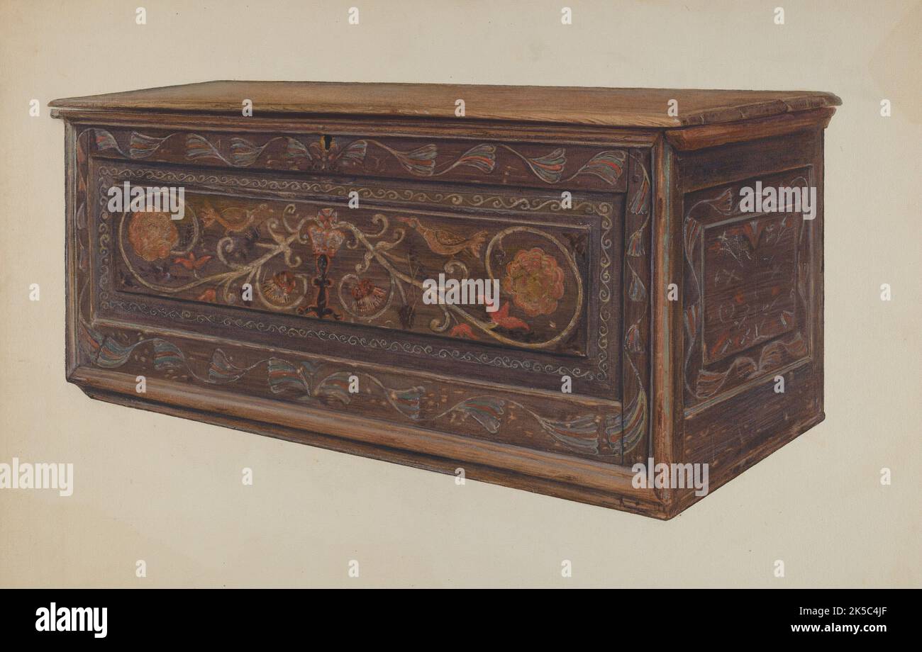Painted Guilford Chest, 1935/1942 Stock Photo - Alamy