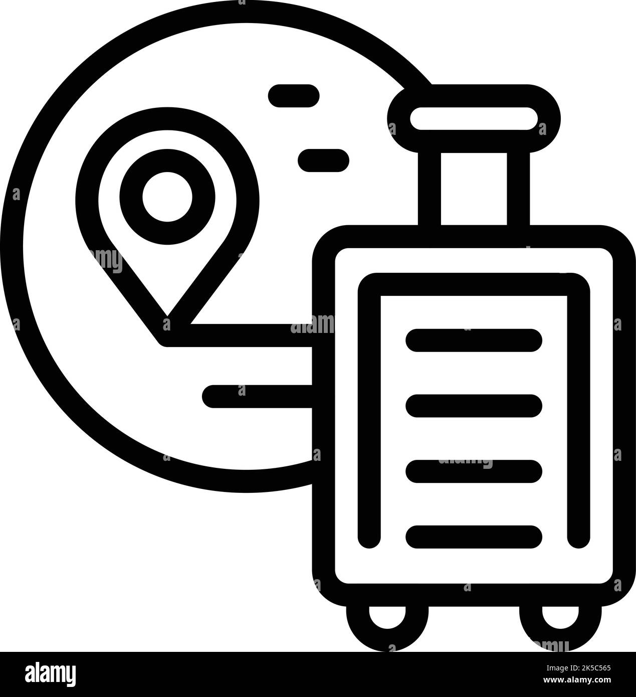 Asylum location icon outline vector. Migrant people. War migration ...