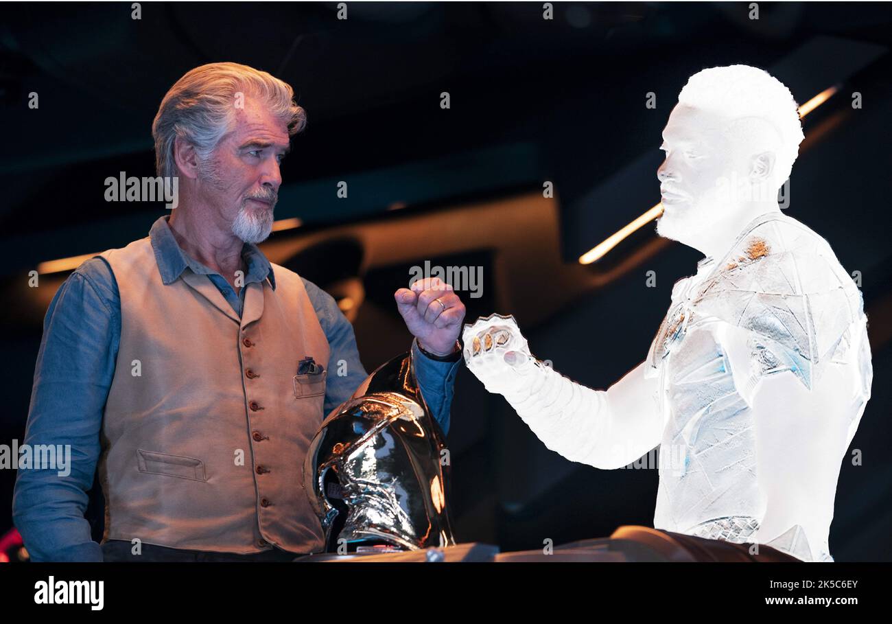 Pierce Brosnan, "Black Adam" (2022). Photo credit Frank Masi/Warner