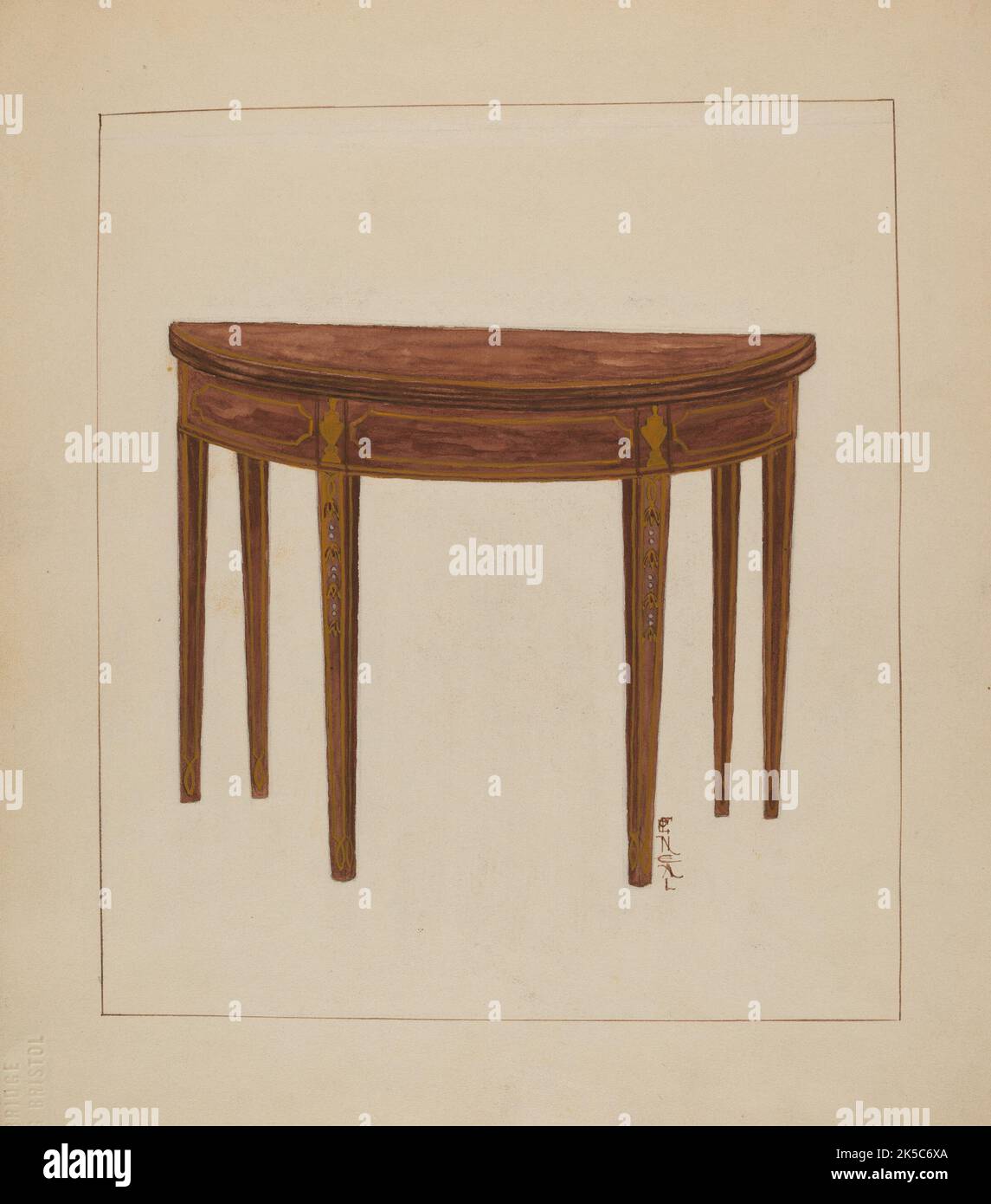 Card Table, c. 1936 Stock Photo - Alamy