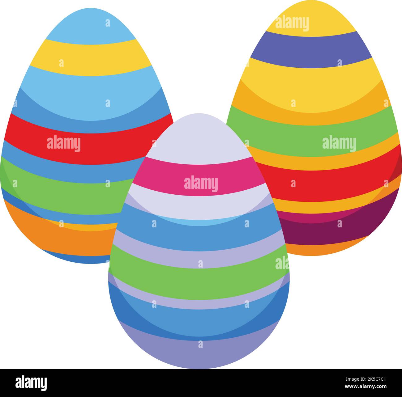 Colorful easter egg icon isometric vector. Cute paint. Decoration spring Stock Vector