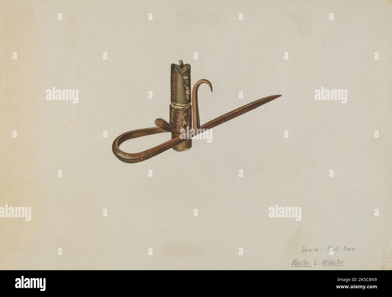 Miner's Candle Holder, c. 1939 Stock Photo Alamy