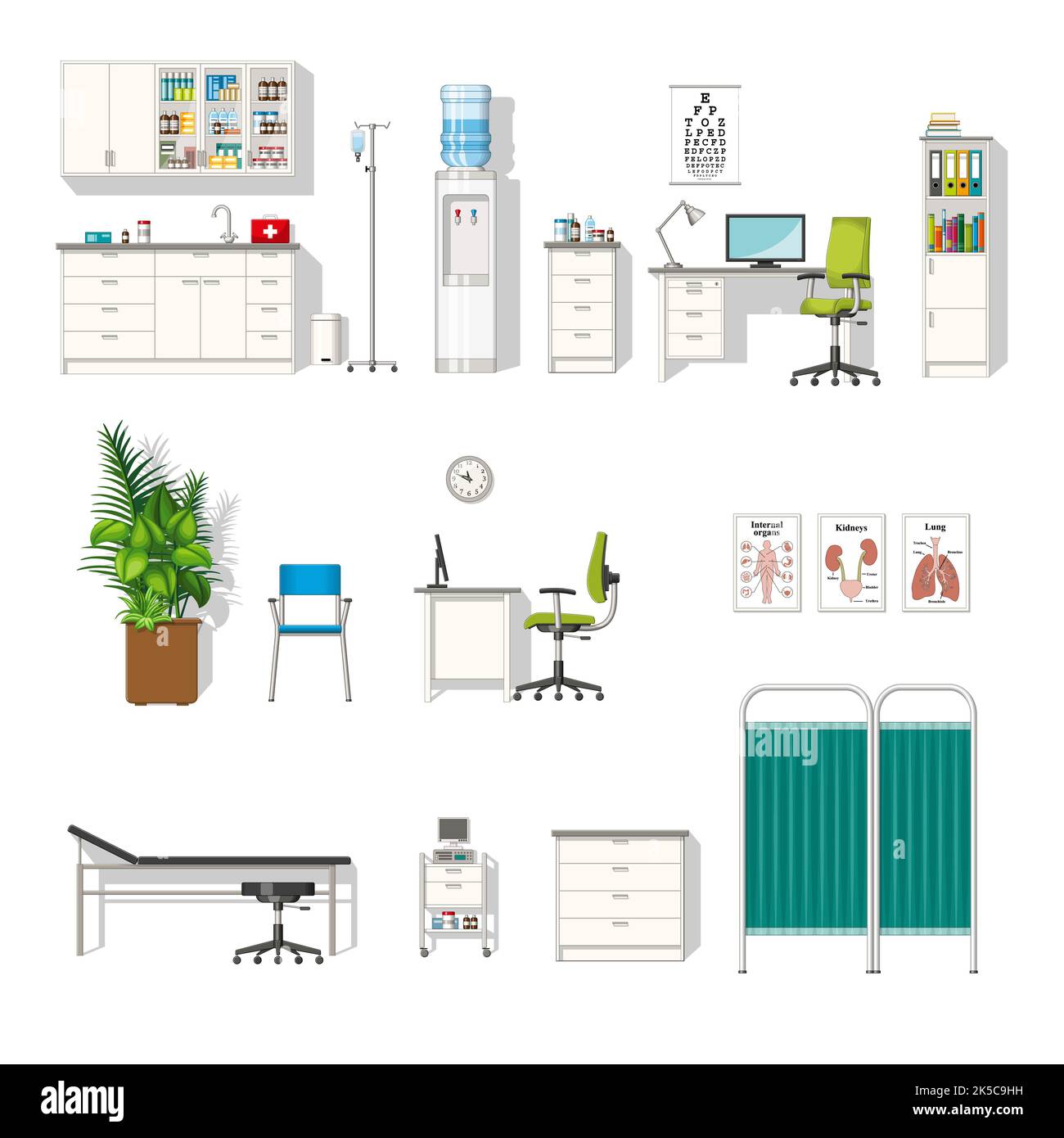 Office furniture drawing Cut Out Stock Images & Pictures Alamy