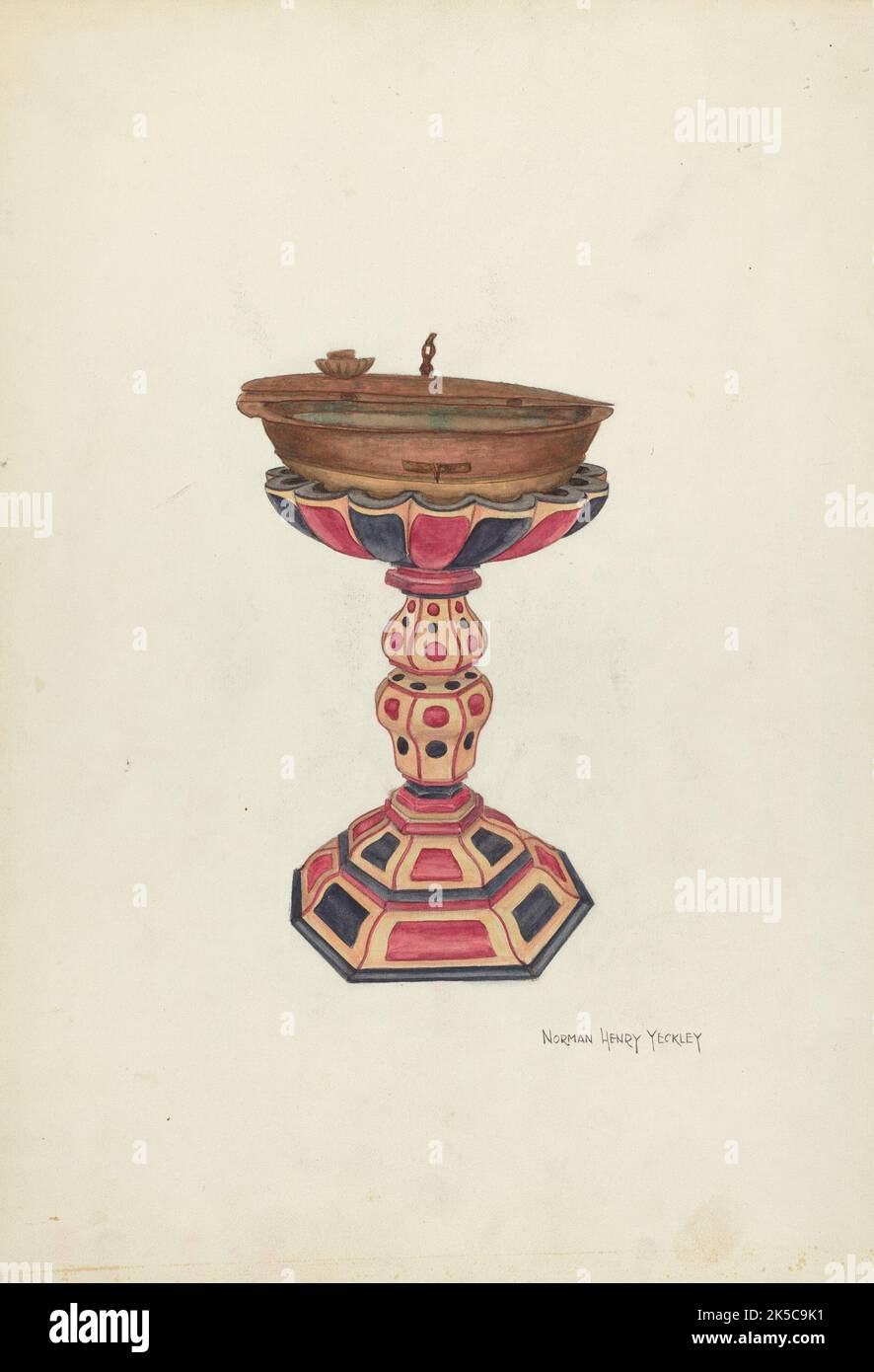 Baptismal Font and Stand, 1935/1942 Stock Photo Alamy