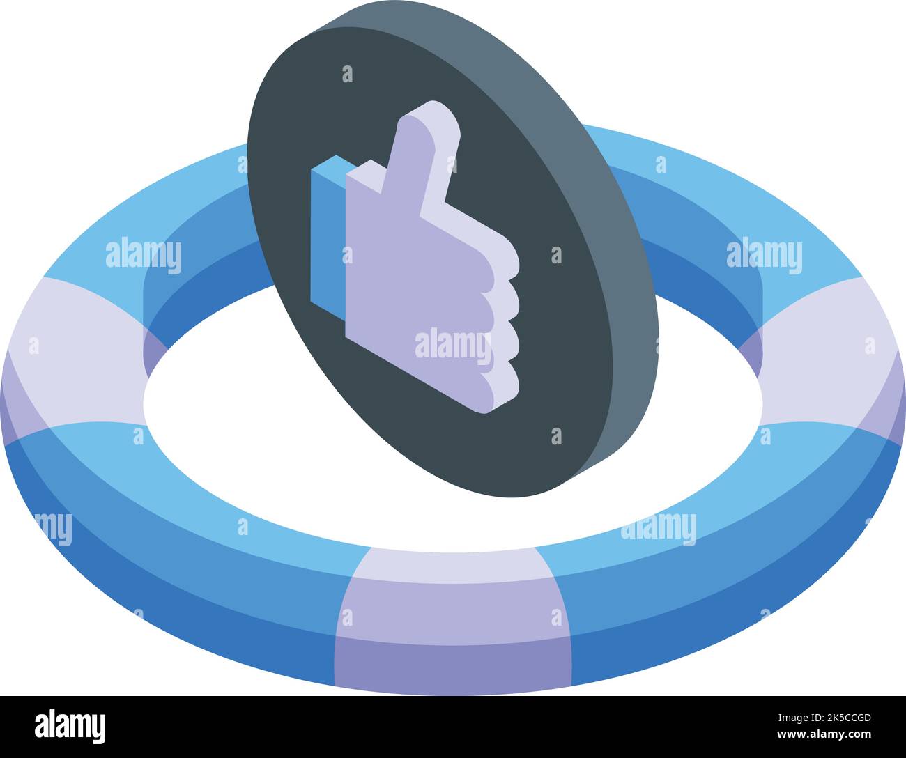 Like support chat icon isometric vector. Call service. Online contact Stock Vector