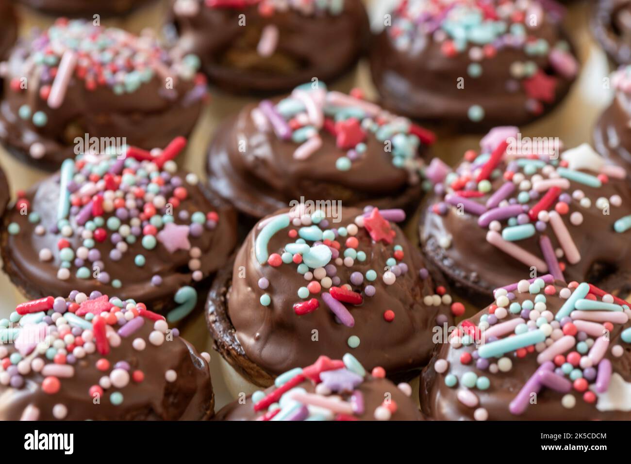 Muffins in a waffle cup Stock Photo Alamy