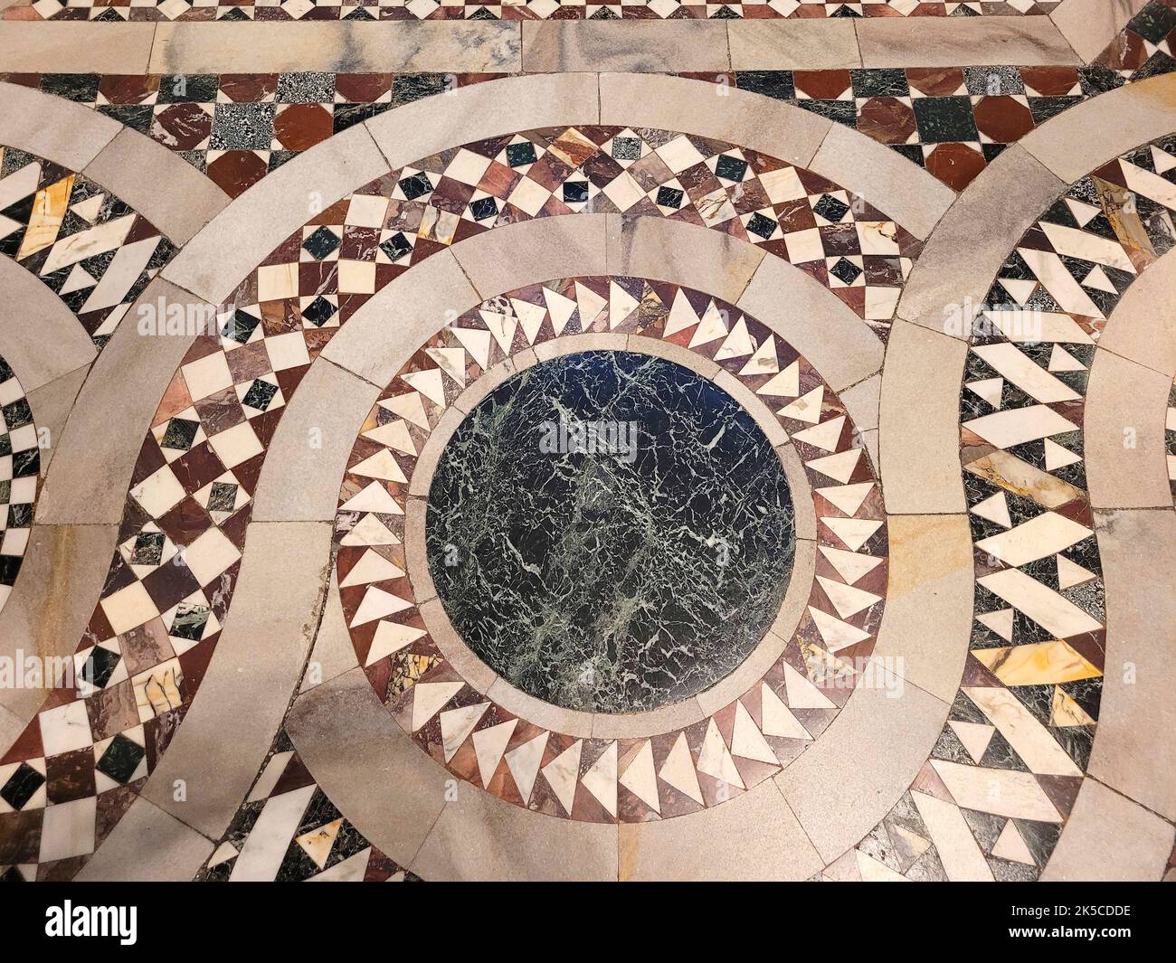 Aachen Cathedral, floor mosaic, Aachen, North Rhine-Westphalia, Germany Stock Photo
