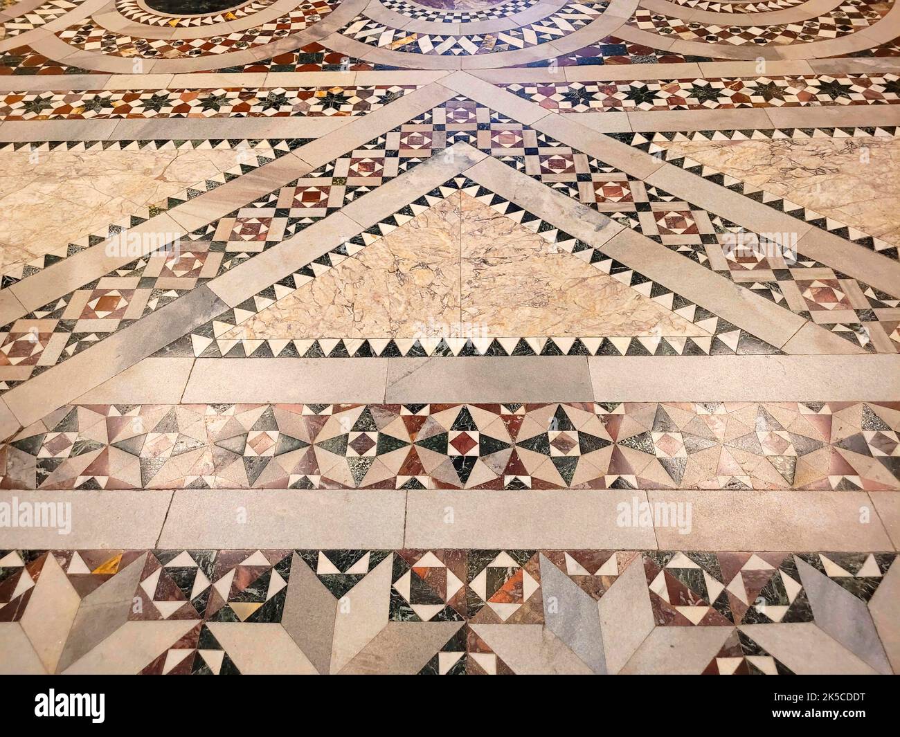 Aachen Cathedral, floor mosaic, Aachen, North Rhine-Westphalia, Germany Stock Photo