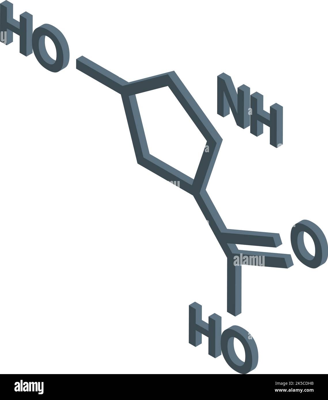 Collagen formula icon isometric vector. Skin molecule. Medical beauty ...