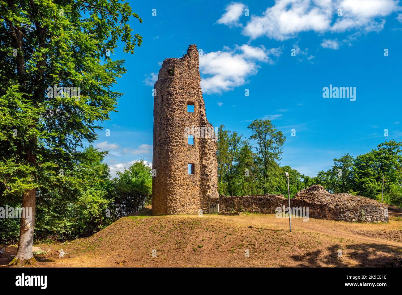 Dagstuhl Castle Ruin near Wadern, Saarland, Germany Stock Photo