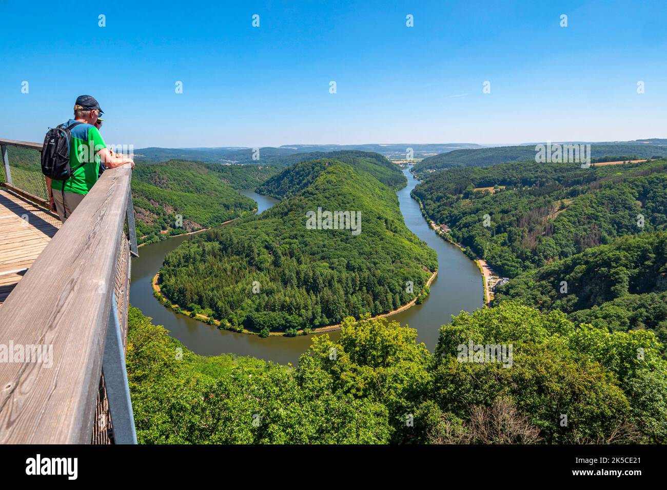 View From The Saarschleife Tree Top Walk On The Cloef In Mettlach view-from-the-saarschleife-tree-top-walk-on-the-cloef-in-mettlach