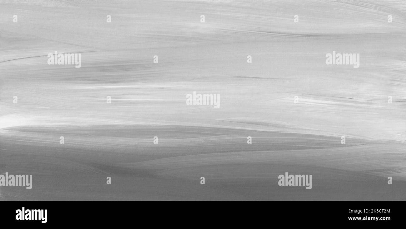 Abstract light monochrome background. White and gray oil painting ...