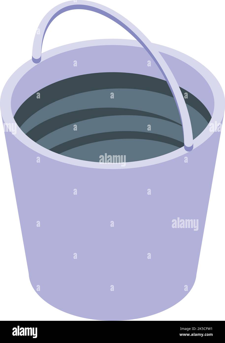 Mortar bucket icon isometric vector. Concrete building. House ...