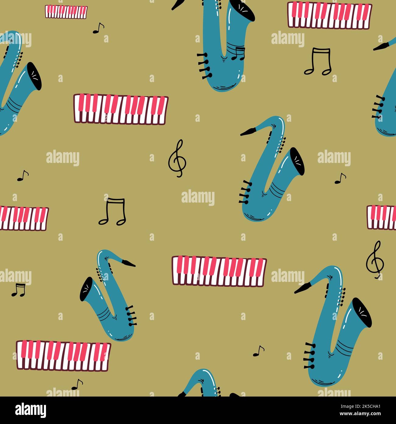 Singing pattern Stock Vector Images - Alamy