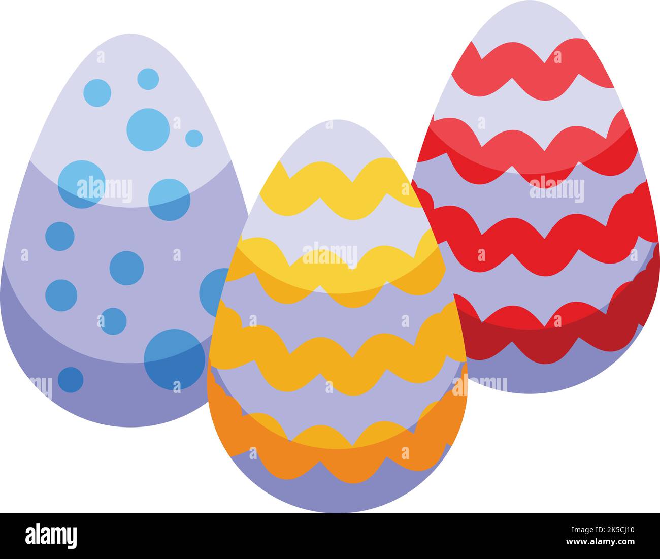 Easter egg icon isometric vector. Cute food. Greeting card Stock Vector