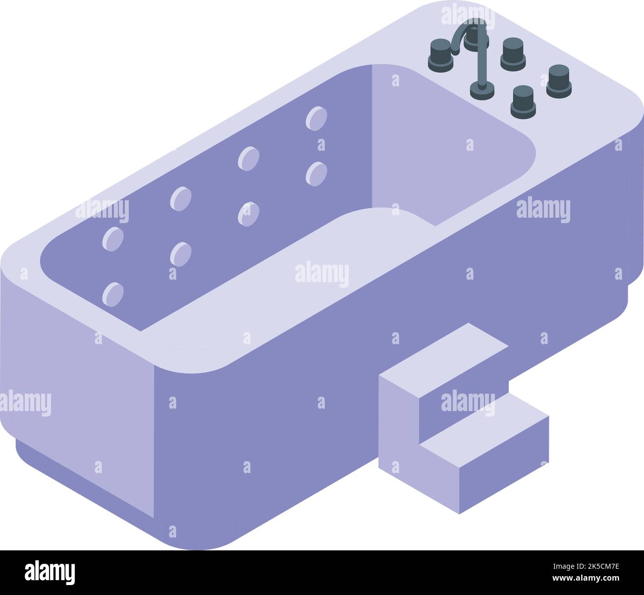 Hot hydro massage icon isometric vector. Spa health. Bath foot Stock ...