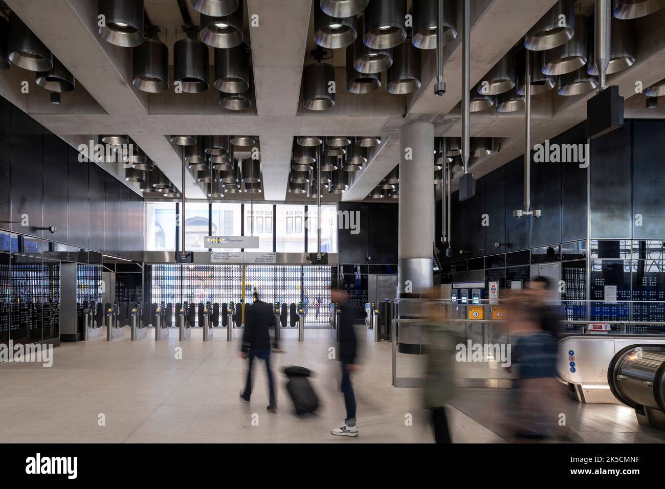 Photo inspiration: Visual Reference: Wide View Of Ground Level Circulation Showing Lighting Drums Tottenham