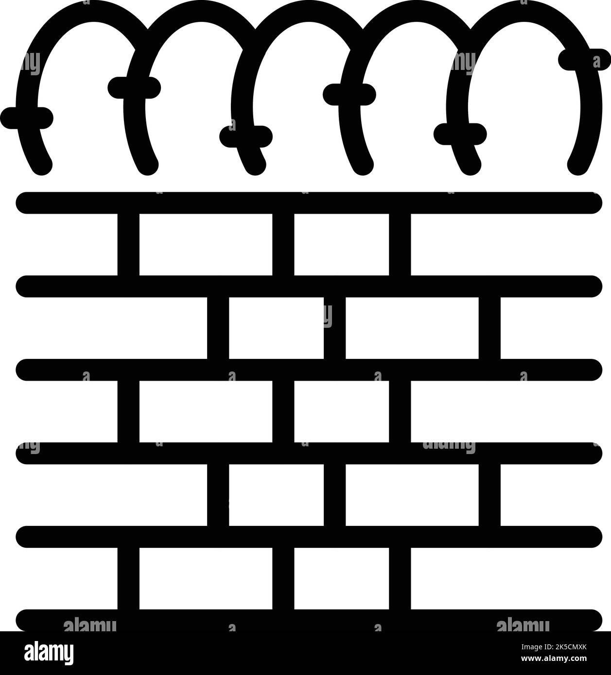 Brick wall icon outline vector. Migrant people. War family Stock Vector ...