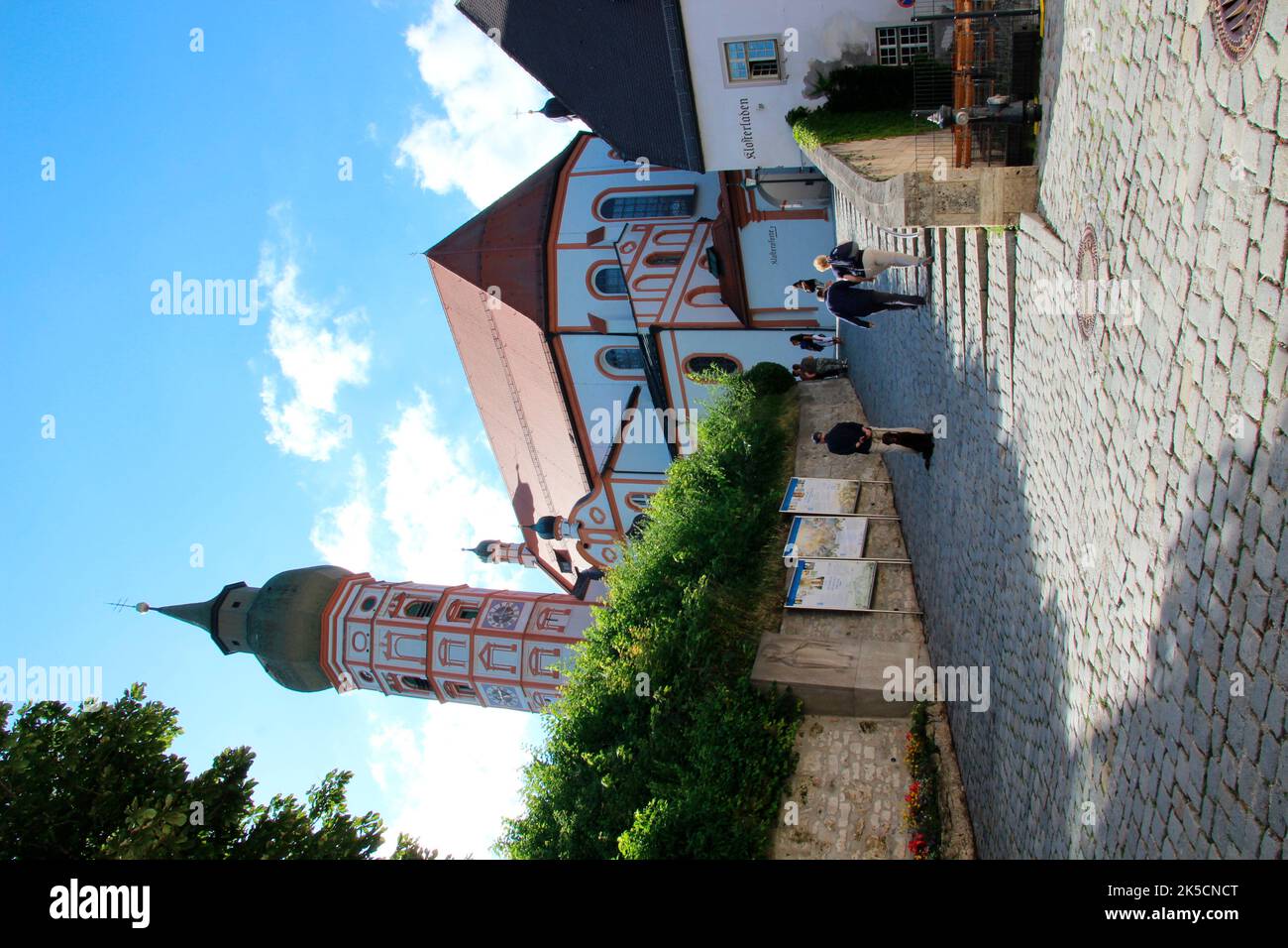 Pilgrimage church Andechs Monastery on the 'Holy Mountain of Bavaria', Upper Bavaria, Bavaria, Germany Stock Photo