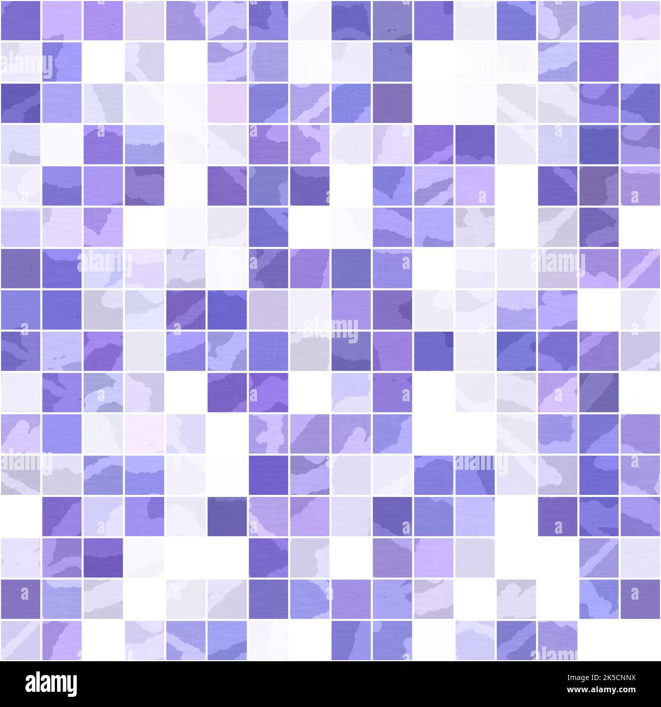 Tiny purple geometric mosaic pixel grid seamless pattern. Modern square ...