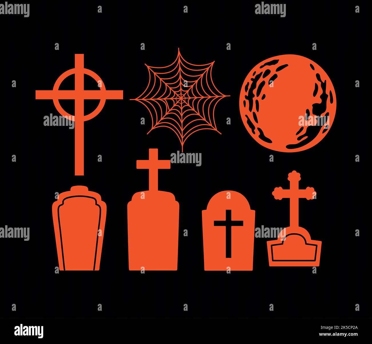 halloween elements set Stock Vector Image & Art - Alamy