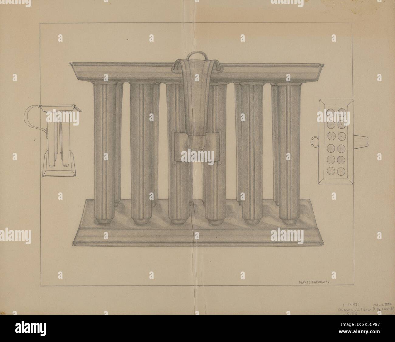 Candle Mold, c. 1937 Stock Photo Alamy