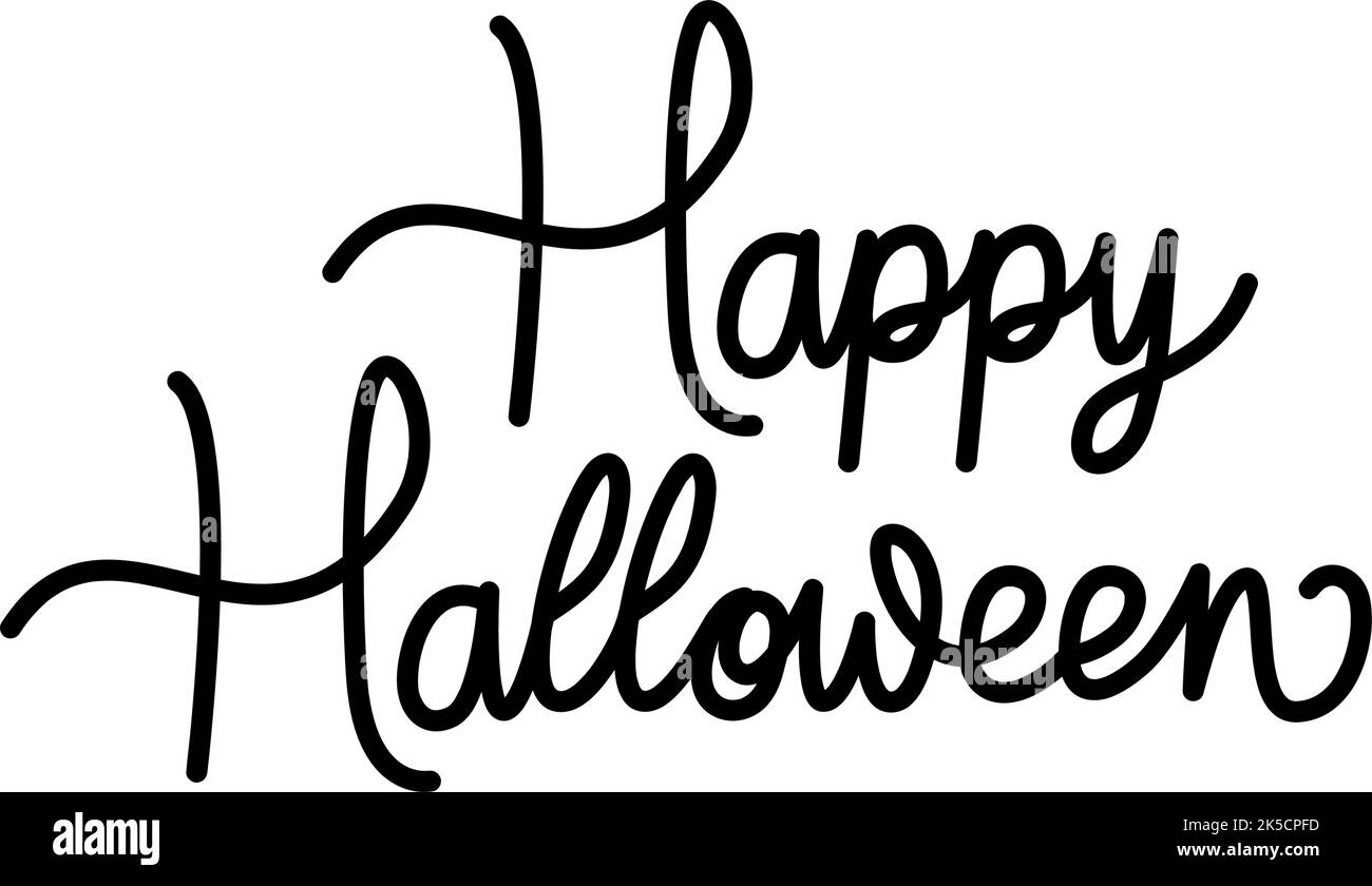 Happy Halloween In Cursive Letters Stock Vector Image Art Alamy happy-halloween-in-cursive-letters-stock-vector-image-art-alamy