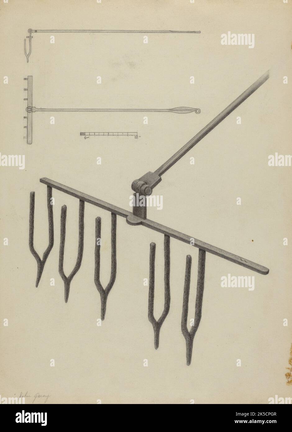 Wrought Iron Toaster, 1935/1942 Stock Photo Alamy