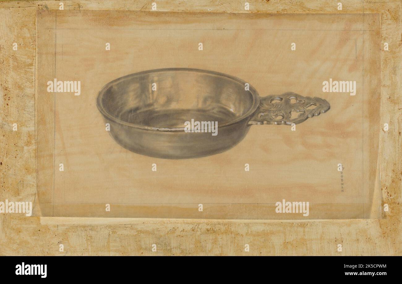 Pewter Porringer, c. 1937 Stock Photo Alamy